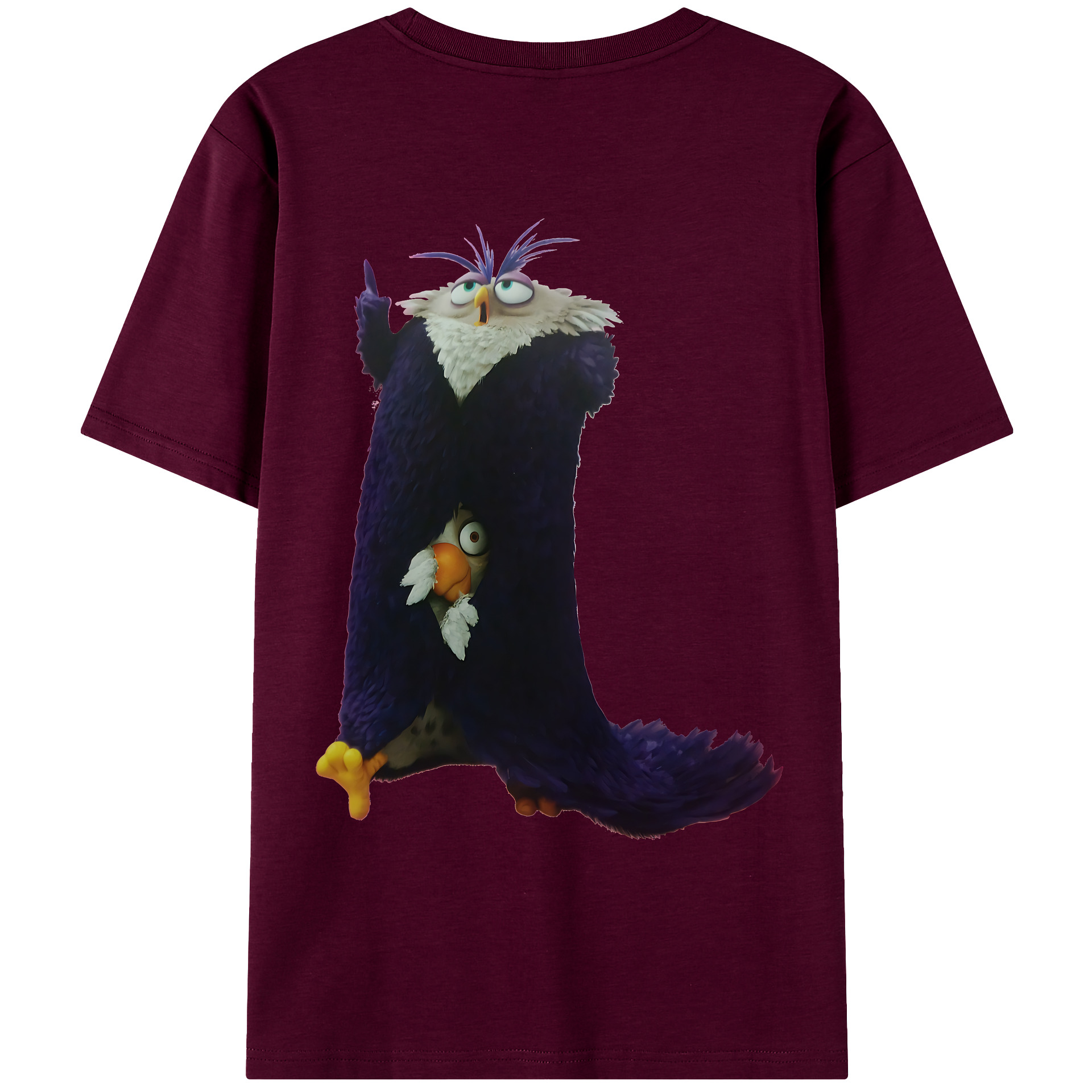 （画像用） Angry Birds アングリーバード レディース半袖Tシャツ(バックプリント)